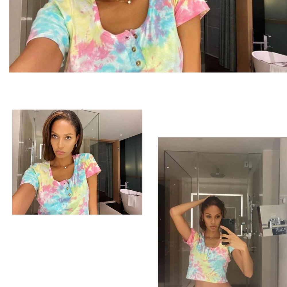 Storm tie dye top